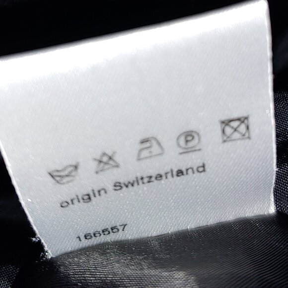 AKRIS PUNTO Wool Blazer Stand Collar Jacket Size 8 Black - Picture 6 of 10